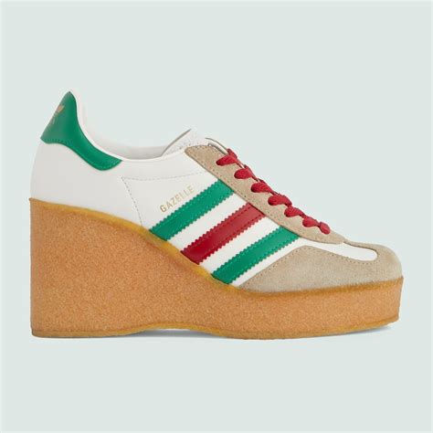 gucci sneaker wedges|Gucci adidas wedge sneakers.